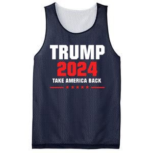 Trump 2024 Take America Back Mesh Reversible Basketball Jersey Tank