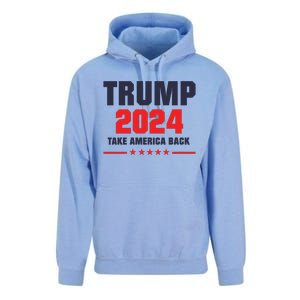 Trump 2024 Take America Back Unisex Surf Hoodie