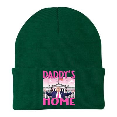 Trump 2024 Take America Back Daddys Home Trump 2024 Knit Cap Winter Beanie