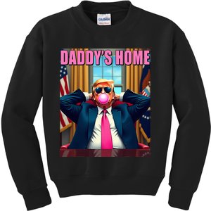 Trump 2024 Take America Back DaddyS Home Kids Sweatshirt