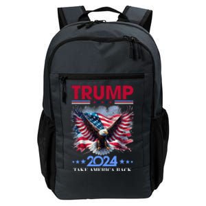 Trump 2024 Take America Back Cool Eagle Daily Commute Backpack