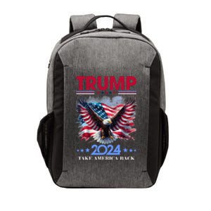 Trump 2024 Take America Back Cool Eagle Vector Backpack