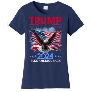 Trump 2024 Take America Back Cool Eagle Women's T-Shirt