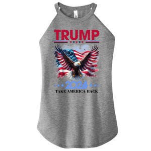 Trump 2024 Take America Back Cool Eagle Women's Perfect Tri Rocker Tank