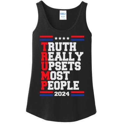 Trump 2024 Truth Really Upset Most People Ladies Essential Tank