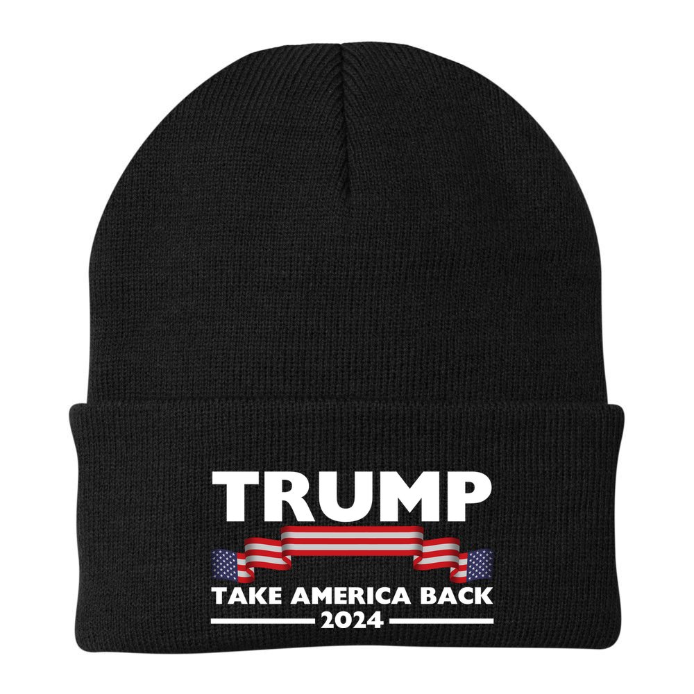 Trump 2024 Take America Back USA United States Beanie