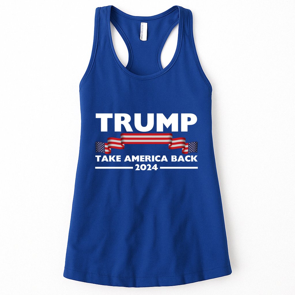 Trump 2024 Take America Back USA United States Womens Tank Top