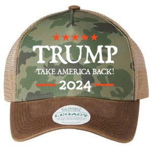 Trump 2024 Take America Back Legacy Tie Dye Trucker Hat