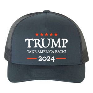 Trump 2024 Take America Back Yupoong Adult 5-Panel Trucker Hat