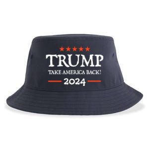 Trump 2024 Take America Back Sustainable Bucket Hat