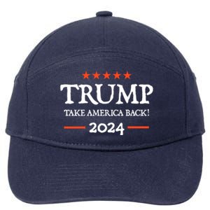 Trump 2024 Take America Back 7-Panel Snapback Hat