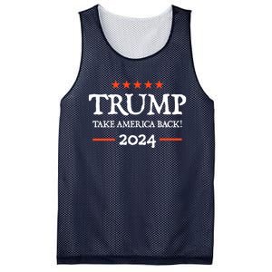 Trump 2024 Take America Back Mesh Reversible Basketball Jersey Tank