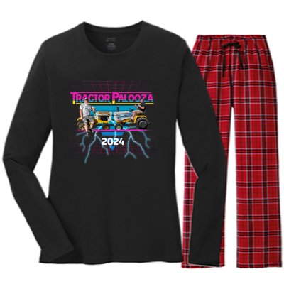 Tractorpalooza 2024 Women's Long Sleeve Flannel Pajama Set 