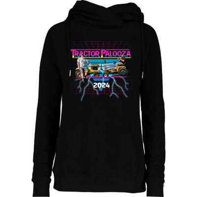 Tractorpalooza 2024 Womens Funnel Neck Pullover Hood