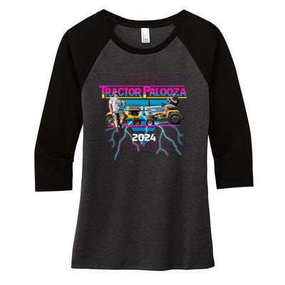 Tractorpalooza 2024 Women's Tri-Blend 3/4-Sleeve Raglan Shirt