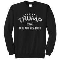 Trump 2024 Take America Back American Flag Sweatshirt