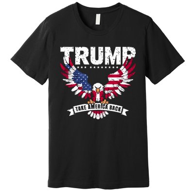 Trump 2024 Take America Back Graphic Premium T-Shirt