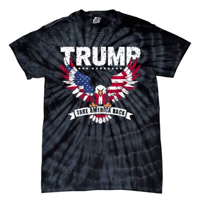 Trump 2024 Take America Back Graphic Tie-Dye T-Shirt