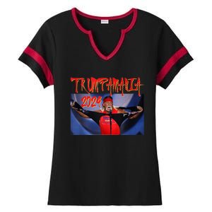 Trumpamania 2024 Trump Vance 2024 Trump Rally 2024 Ladies Halftime Notch Neck Tee