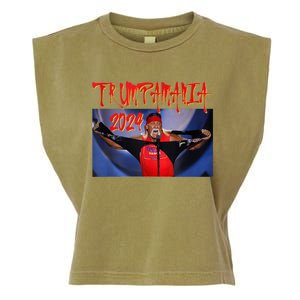 Trumpamania 2024 Trump Vance 2024 Trump Rally 2024 Garment-Dyed Women's Muscle Tee