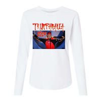 Trumpamania 2024 Trump Vance 2024 Trump Rally 2024 Womens Cotton Relaxed Long Sleeve T-Shirt