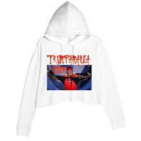 Trumpamania 2024 Trump Vance 2024 Trump Rally 2024 Crop Fleece Hoodie