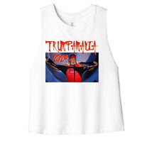 Trumpamania 2024 Trump Vance 2024 Trump Rally 2024 Women's Racerback Cropped Tank