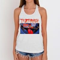 Trumpamania 2024 Trump Vance 2024 Trump Rally 2024 Women's Knotted Racerback Tank