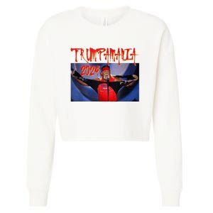 Trumpamania 2024 Trump Vance 2024 Trump Rally 2024 Cropped Pullover Crew