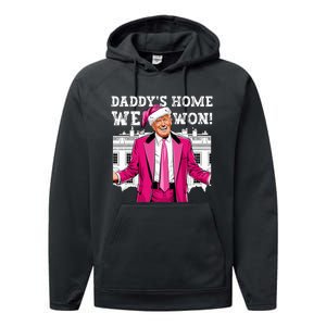 Trump 2024 Take America Back DaddyS Home Trump 2024 Performance Fleece Hoodie