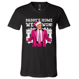 Trump 2024 Take America Back DaddyS Home Trump 2024 V-Neck T-Shirt