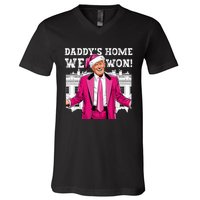 Trump 2024 Take America Back DaddyS Home Trump 2024 V-Neck T-Shirt