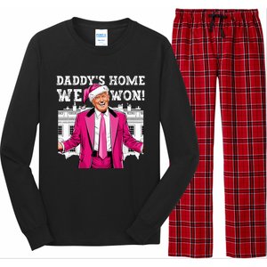 Trump 2024 Take America Back DaddyS Home Trump 2024 Long Sleeve Pajama Set