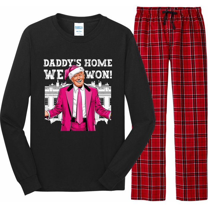 Trump 2024 Take America Back DaddyS Home Trump 2024 Long Sleeve Pajama Set