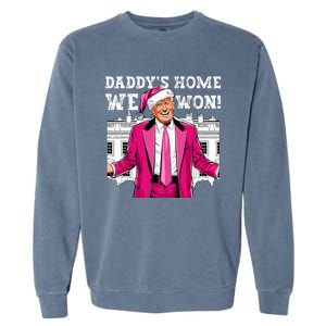 Trump 2024 Take America Back DaddyS Home Trump 2024 Garment-Dyed Sweatshirt