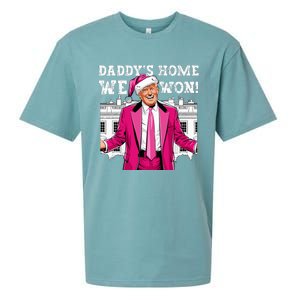 Trump 2024 Take America Back DaddyS Home Trump 2024 Sueded Cloud Jersey T-Shirt