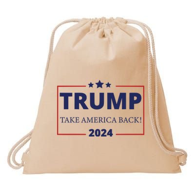Trump Take America Back 2024 Drawstring Bag