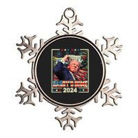 Trump 2024 Take America Back Daddys Home Trump 2024 Metallic Star Ornament