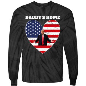 Trump 2024 Take America Back DaddyS Home Trump 2024 Tie-Dye Long Sleeve Shirt