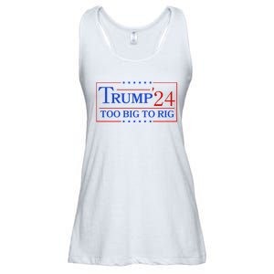 Trump 2024 Too Big To Rig Ladies Essential Flowy Tank