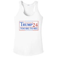 Trump 2024 Too Big To Rig Ladies PosiCharge Competitor Racerback Tank