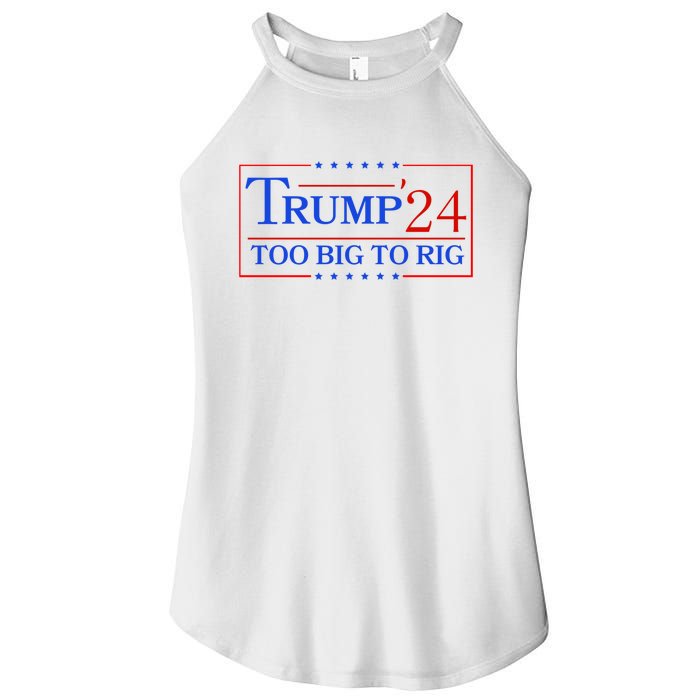 Trump 2024 Too Big To Rig Women's Perfect Tri Rocker Tank