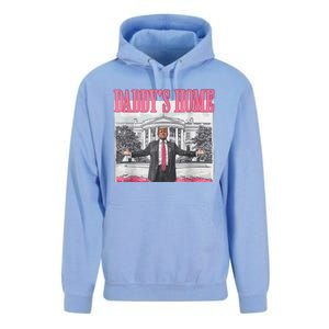 Trump 2024 Take America Back DaddyS Home Trump Pink 2024 Unisex Surf Hoodie