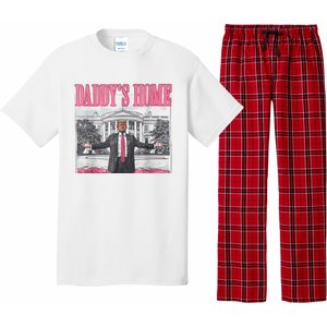 Trump 2024 Take America Back DaddyS Home Trump Pink 2024 Pajama Set