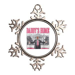 Trump 2024 Take America Back DaddyS Home Trump Pink 2024 Metallic Star Ornament