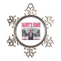 Trump 2024 Take America Back DaddyS Home Trump Pink 2024 Metallic Star Ornament