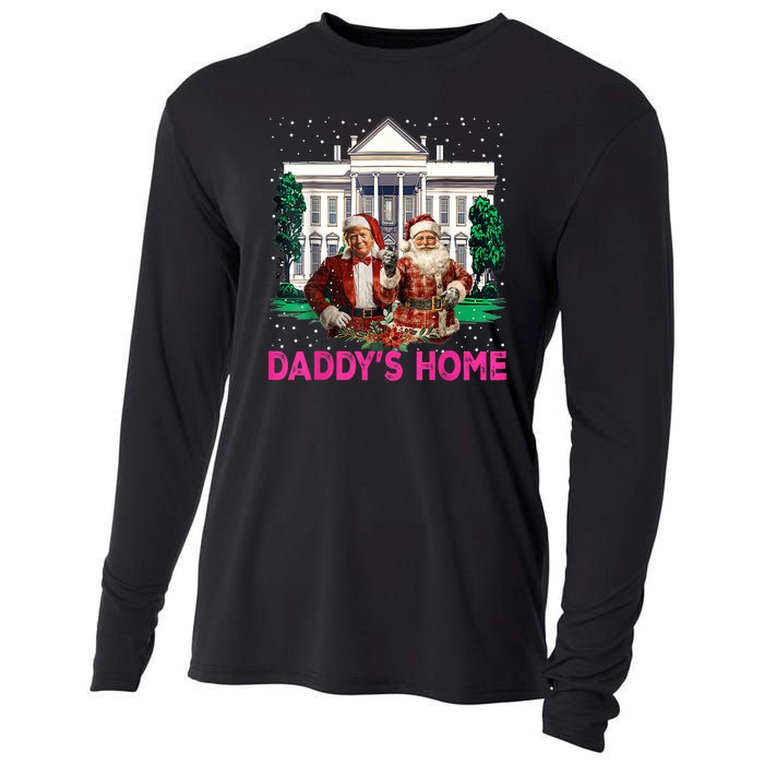 Trump 2024 Take America Back Daddys Home Christmas Cooling Performance Long Sleeve Crew