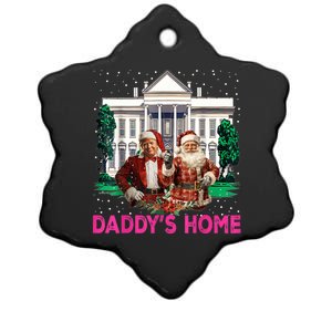 Trump 2024 Take America Back Daddys Home Christmas Ceramic Star Ornament