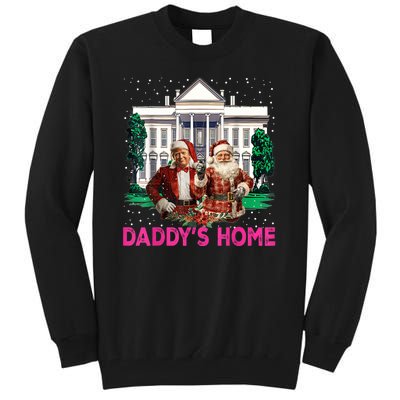 Trump 2024 Take America Back Daddys Home Christmas Tall Sweatshirt