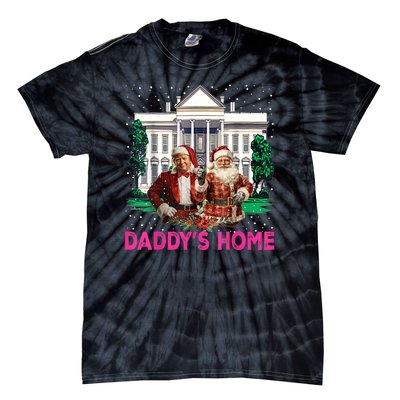 Trump 2024 Take America Back Daddys Home Christmas Tie-Dye T-Shirt